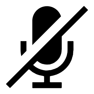 Microphone Off Filled Icon from Carbon Set