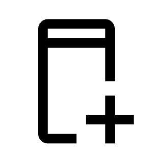 Mobile Add Icon from Carbon Set