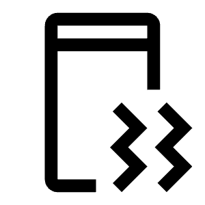 Mobile Crash Icon from Carbon Set