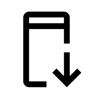 Mobile Download Icon from Carbon Set