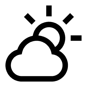 Mostly Cloudy Icon from Carbon Set