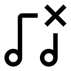 Music Remove Icon from Carbon Set