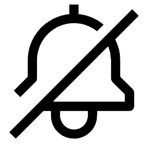 Notification Off Icon from Carbon Set