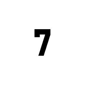 Number Small 7 Icon from Carbon Set