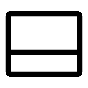 Open Panel Bottom Icon from Carbon Set