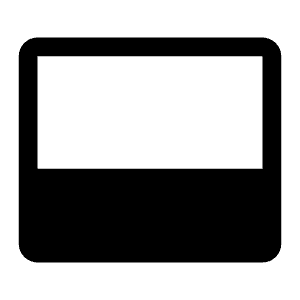 Open Panel Filled Bottom Icon from Carbon Set