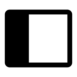 Open Panel Filled Left Icon from Carbon Set