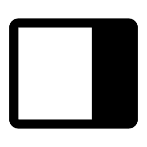 Open Panel Filled Right Icon from Carbon Set