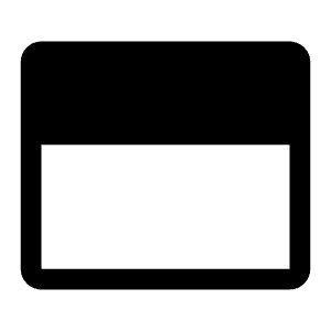 Open Panel Filled Top Icon from Carbon Set