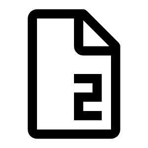 Page Number Icon from Carbon Set
