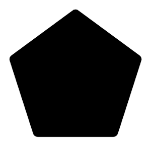Pentagon Solid Icon from Carbon Set
