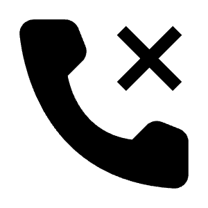 Phone Block Filled Icon from Carbon Set