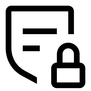 Rule Locked Icon from Carbon Set