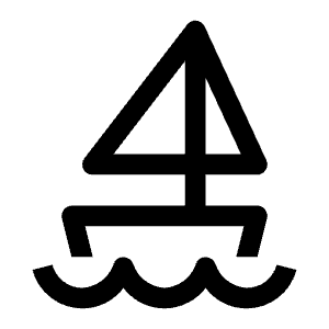 Sailboat Offshore Icon from Carbon Set