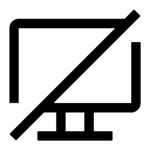 Screen Off Icon from Carbon Set