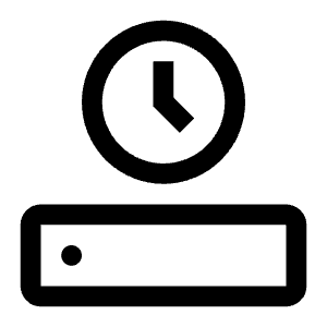 Server Time Icon from Carbon Set