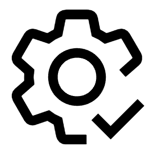 Settings Check Icon from Carbon Set