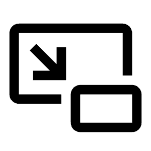 Shrink Screen Icon from Carbon Set