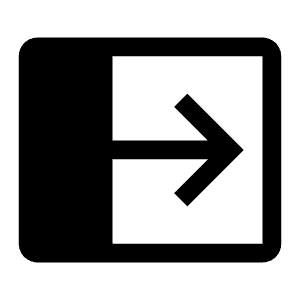 Side Panel Open Filled Icon from Carbon Set