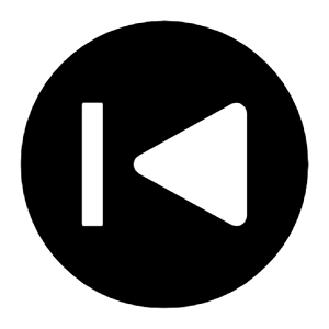 Skip Back Solid Filled Icon from Carbon Set