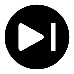 Skip Forward Solid Filled Icon from Carbon Set