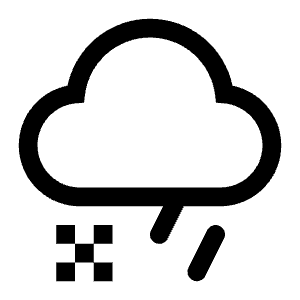 Sleet Icon from Carbon Set