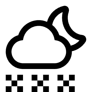 Snow Scattered Night Icon from Carbon Set