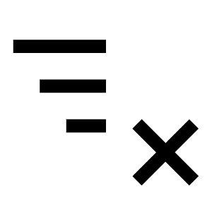 Sort Remove Icon from Carbon Set