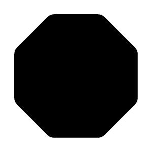 Stop Sign Filled Icon from Carbon Set