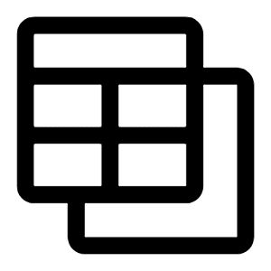 Table Built Icon from Carbon Set