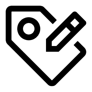 Tag Edit Icon from Carbon Set