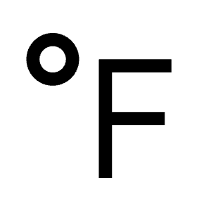 Temperature Fahrenheit Alt Icon from Carbon Set