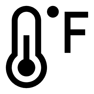 Temperature Fahrenheit Icon from Carbon Set