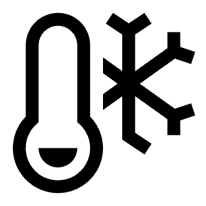 Temperature Frigid Icon from Carbon Set