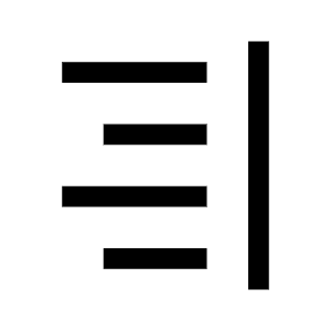 Text Align Right Icon from Carbon Set