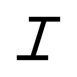 Text Italic Icon from Carbon Set