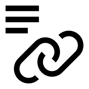 Text Link Icon from Carbon Set