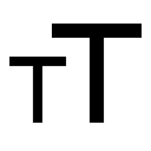 Text Scale Icon from Carbon Set