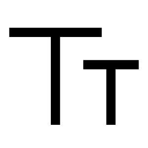 Text Small Caps Icon from Carbon Set