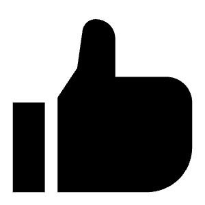 Thumbs Up Filled Icon from Carbon Set