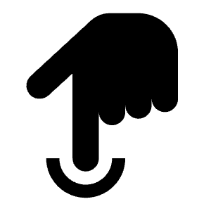 Touch 1 Down Filled Icon from Carbon Set