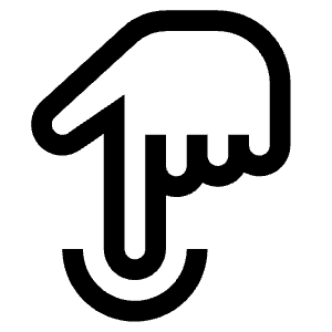 Touch 1 Down Icon from Carbon Set