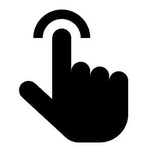 Touch 1 Filled Icon from Carbon Set