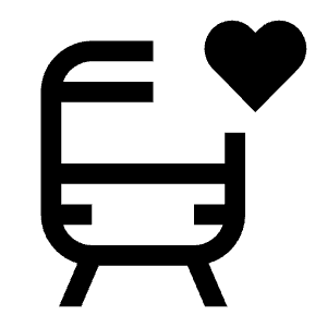 Train Heart Icon from Carbon Set