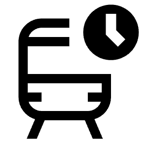Train Time Icon from Carbon Set
