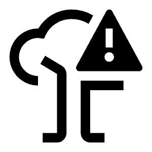 Tree Fall Risk Icon from Carbon Set