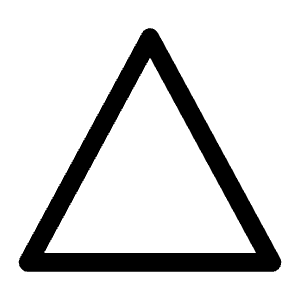 Triangle Outline Icon from Carbon Set