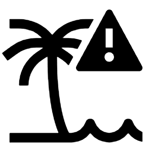Tropical Warning Icon from Carbon Set