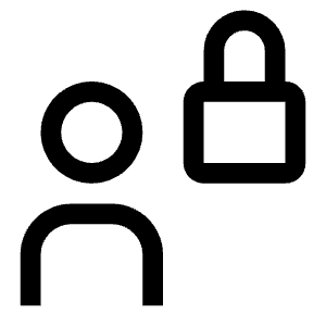 User Access Locked Icon from Carbon Set
