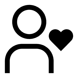 User Favorite Icon from Carbon Set